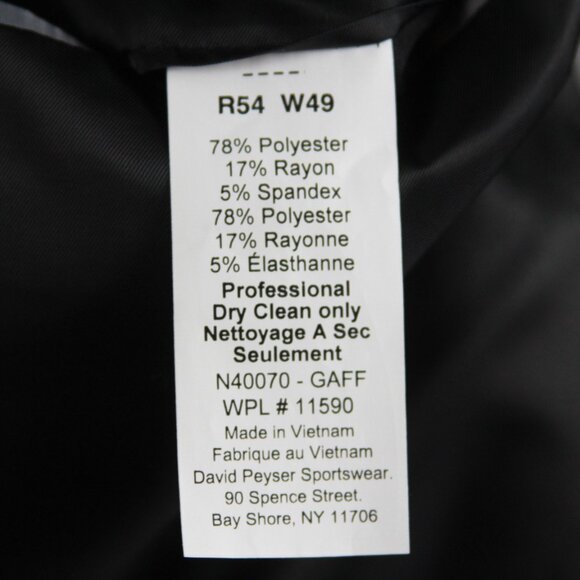 54R Nautica Men's 2-Pc Suit Modern-Fit Bi-Stretch Jacket Blazer Pants 47W E04471 - Picture 10 of 11